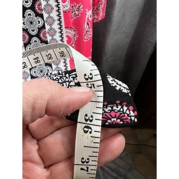 New Directions Women’s Pink Paisley Dress Size Medium - Picture 3 of 6